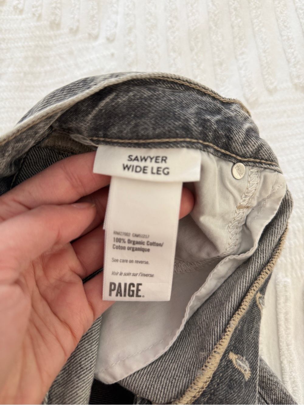 Paige Sawyer High Rise Wide Leg Jeans NWT - Picture 10 of 11